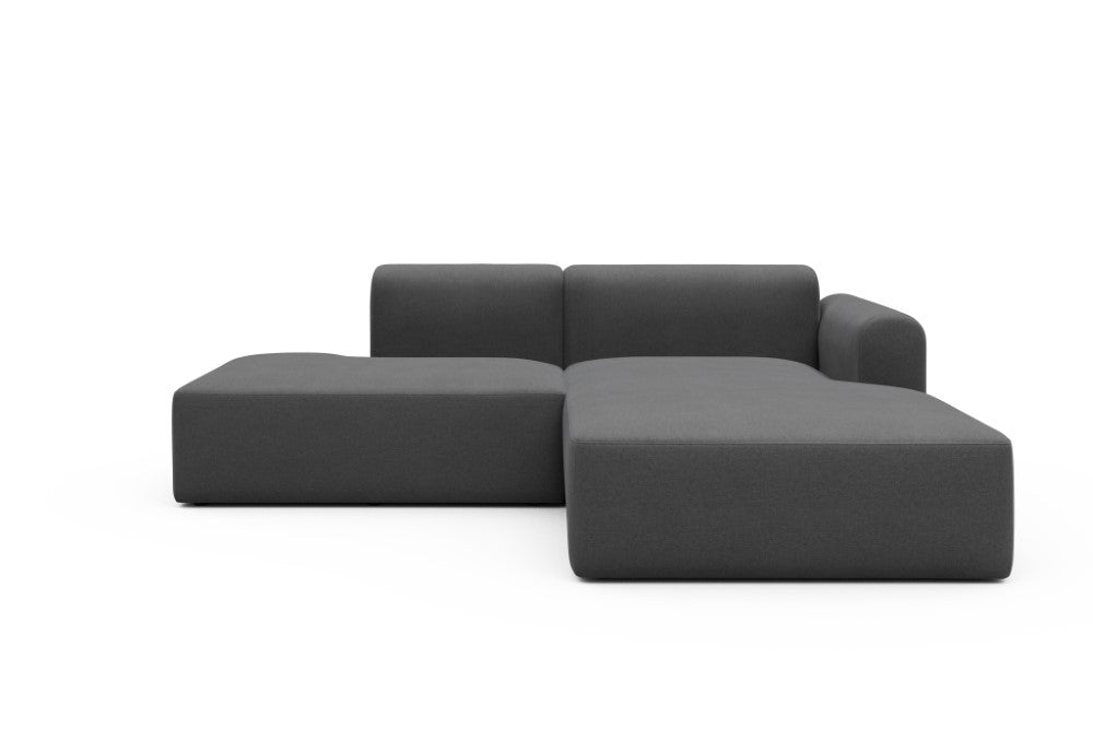 Rund Modular Sofa - Configurations 1 - E4L - 247 x 188 cm - Open-end + Chaise - 441 Satya Warm Zinc