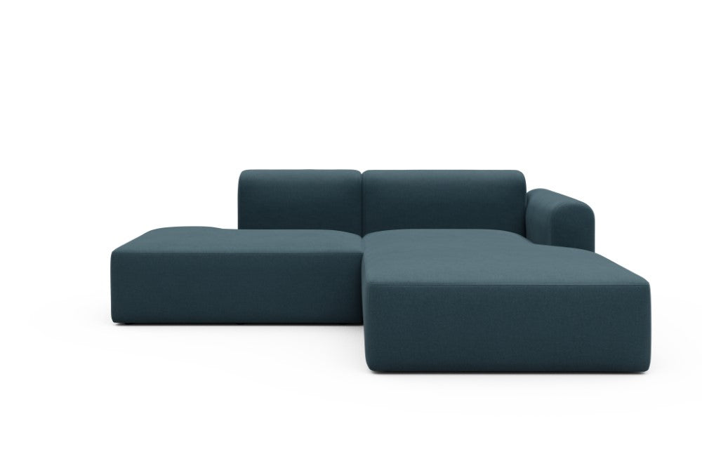 Rund Modular Sofa - Configurations 1 - E4L - 247 x 188 cm - Open-end + Chaise - 443 Satya Deep Blue