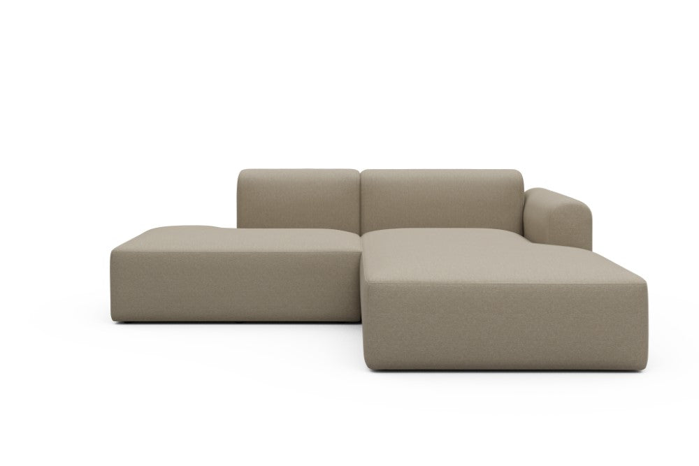 Rund Modular Sofa - Configurations 1 - E4L - 247 x 188 cm - Open-end + Chaise - 445 Satya Natural Biege