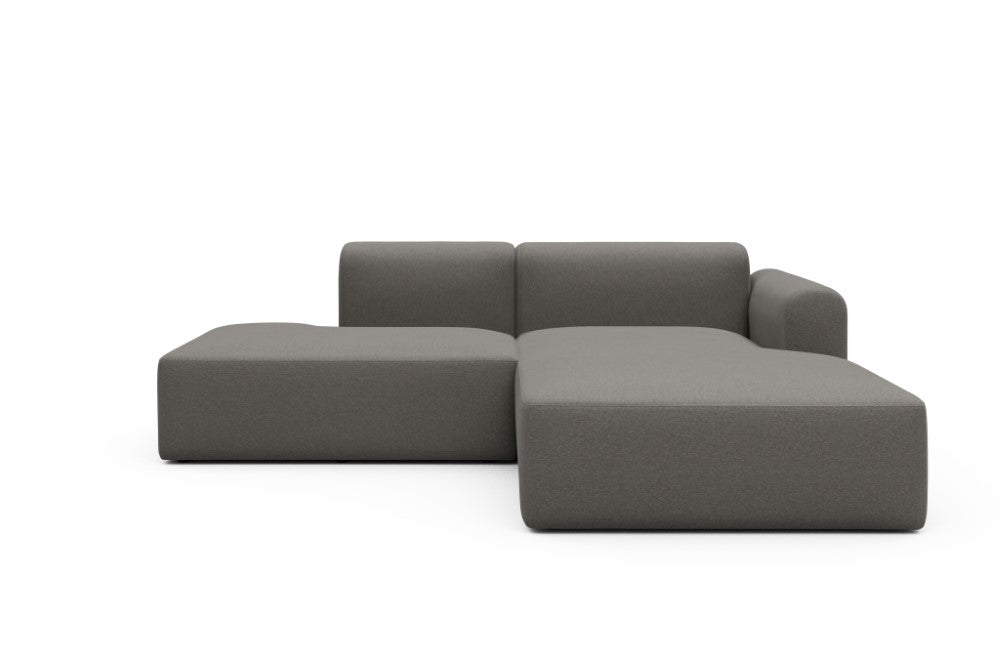 Rund Modular Sofa - Configurations 1 - E4L - 247 x 188 cm - Open-end + Chaise - 446 Satya Taupe Brown