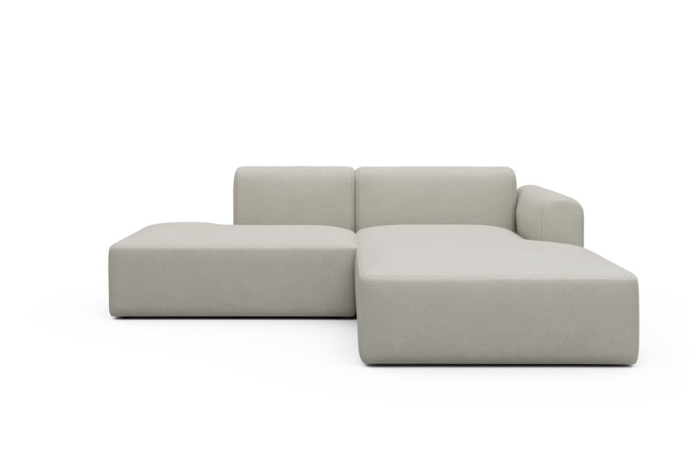 Rund Modular Sofa - Configurations 1 - E4L - 247 x 188 cm - Open-end + Chaise - 487 Denari Clean Beige