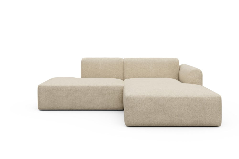 Rund Modular Sofa - Configurations 1 - E4L - 247 x 188 cm - Open-end + Chaise - 496 Casone Natural Beigie