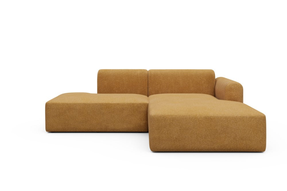 Rund Modular Sofa - Configurations 1 - E4L - 247 x 188 cm - Open-end + Chaise - 497 Casone Warm Yellow