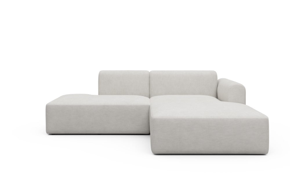 Rund Modular Sofa - Configurations 1 - E4L - 247 x 188 cm - Open-end + Chaise - 574 Vivus Dusty Off White
