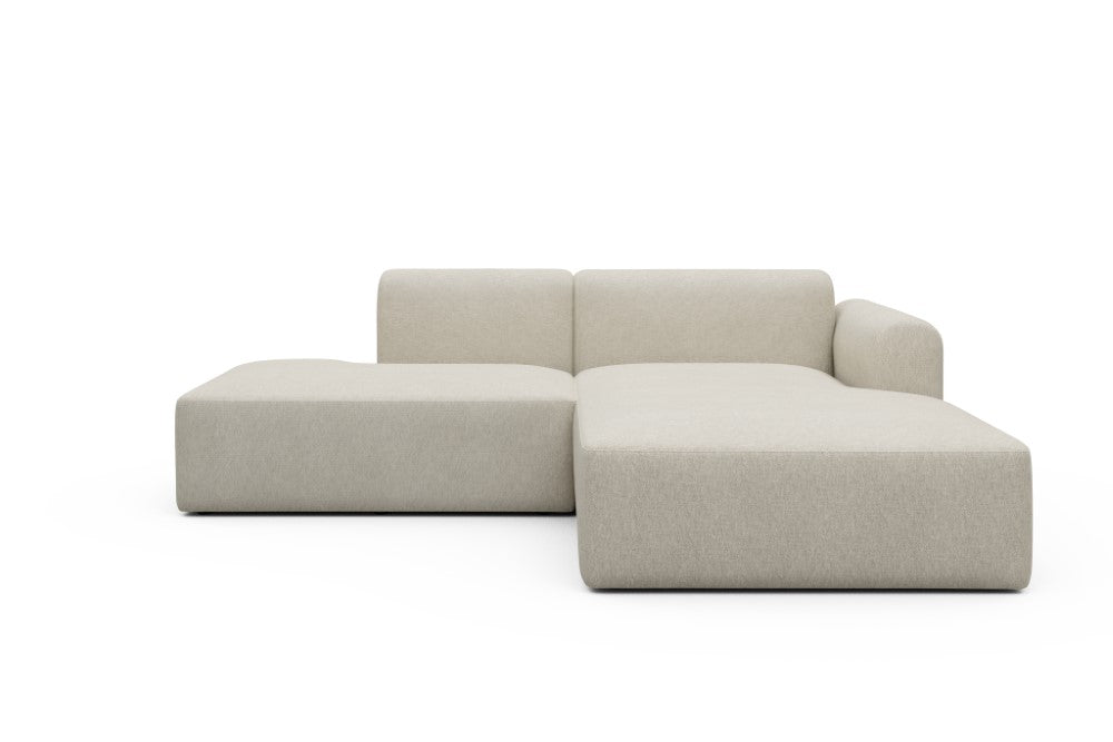 Rund Modular Sofa - Configurations 1 - E4L - 247 x 188 cm - Open-end + Chaise - 584 Argus Natural