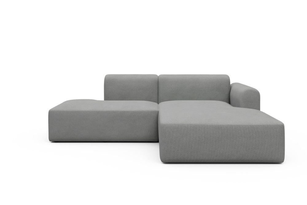 Rund Modular Sofa - Configurations 1 - E4L - 247 x 188 cm - Open-end + Chaise - 764 Cura Sand Grey