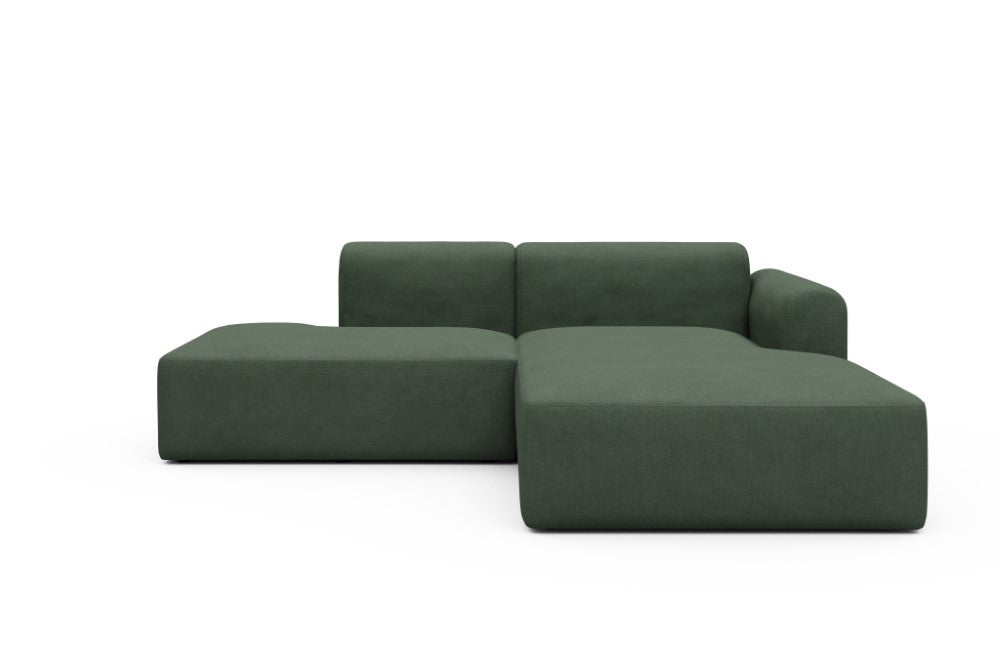 Rund Modular Sofa - Configurations 1 - E4L - 247 x 188 cm - Open-end + Chaise - 769 Cura Saga Green