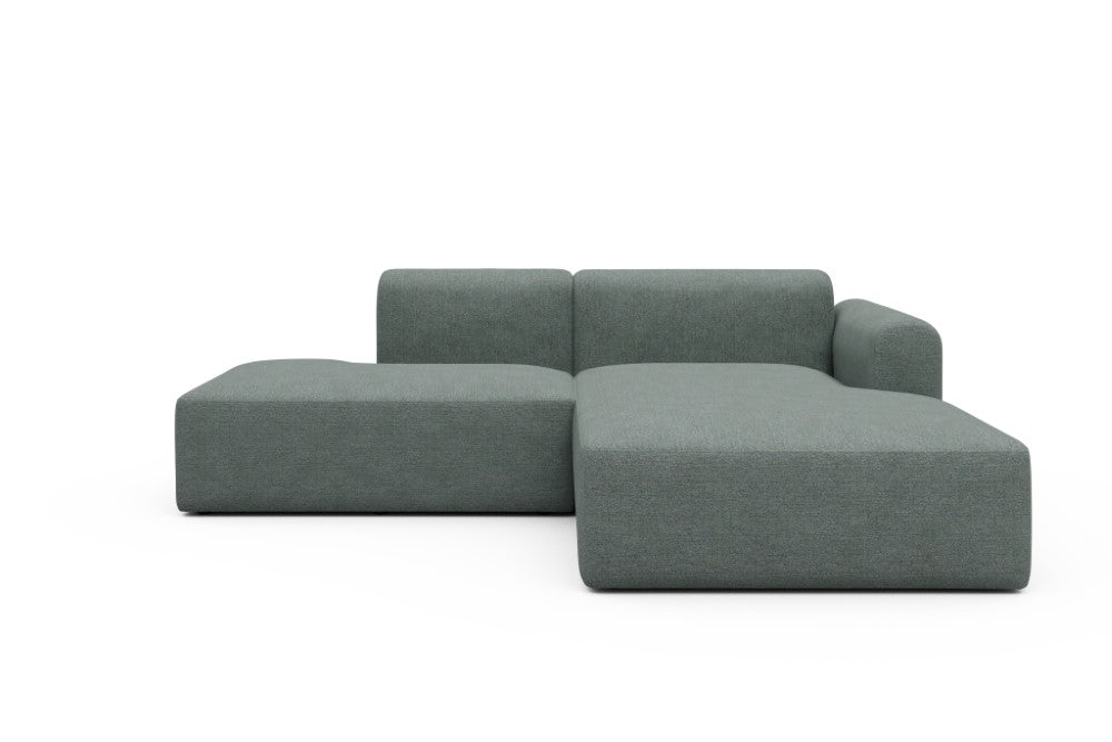 Rund Modular Sofa - Configurations 1 - E4L - 247 x 188 cm - Open-end + Chaise - 770 Carreno Cielo Blue