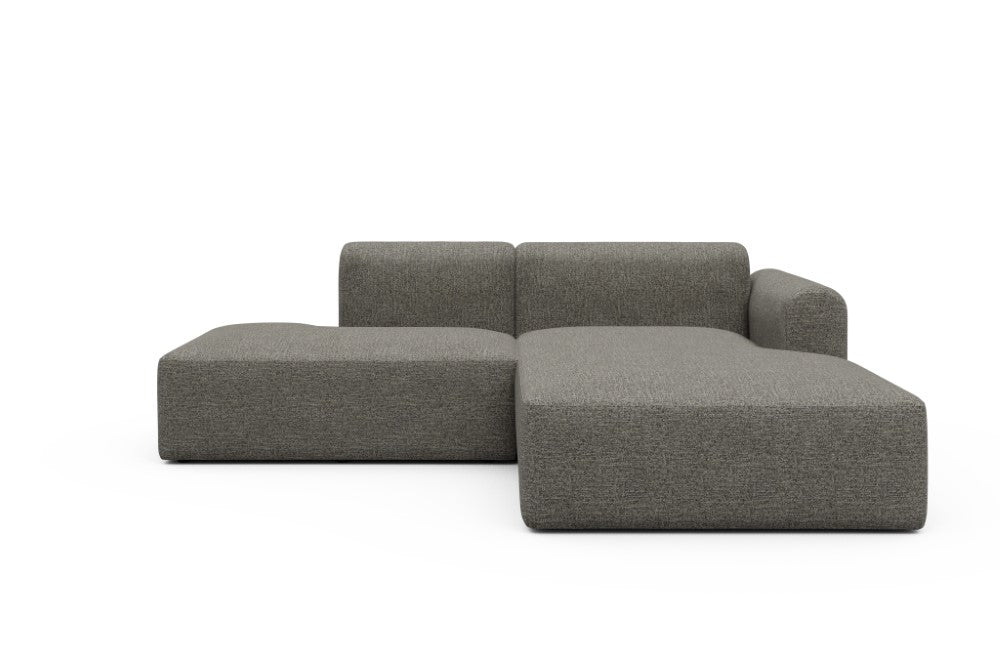 Rund Modular Sofa - Configurations 1 - E4L - 247 x 188 cm - Open-end + Chaise - 771 Carreno Sepia Brown