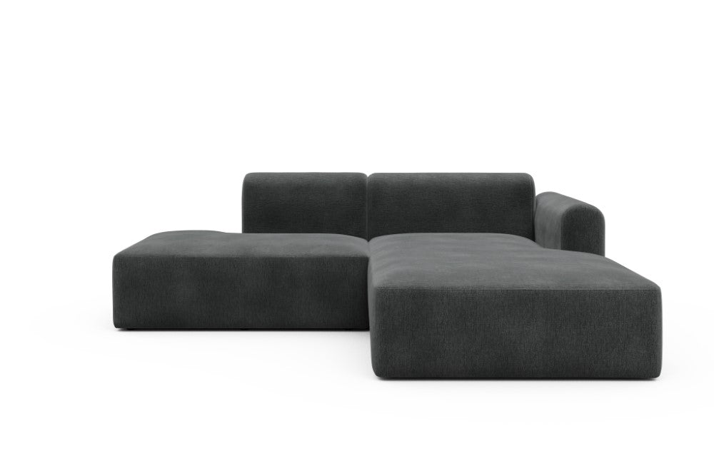 Rund Modular Sofa - Configurations 1 - E4L - 247 x 188 cm - Open-end + Chaise - 811 Smooth Deep Warm Grey