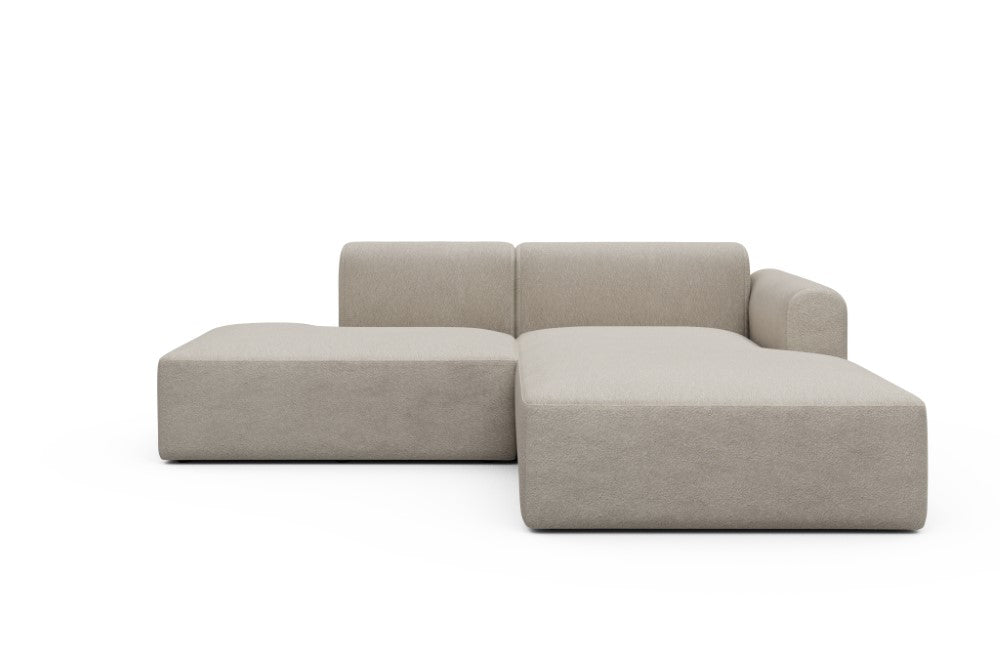 Rund Modular Sofa - Configurations 1 - E4L - 247 x 188 cm - Open-end + Chaise - 816 Aivi Lace Beige