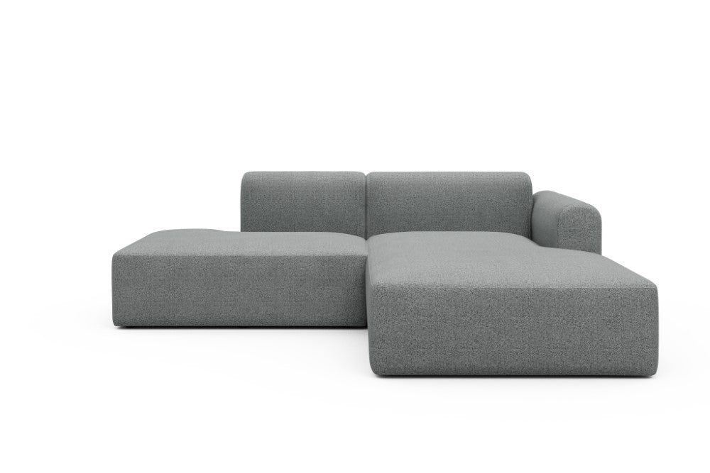 Rund Modular Sofa - Configurations 1 - E4L - 247 x 188 cm - Open-end + Chaise - 819 Aivi Gravel Grey