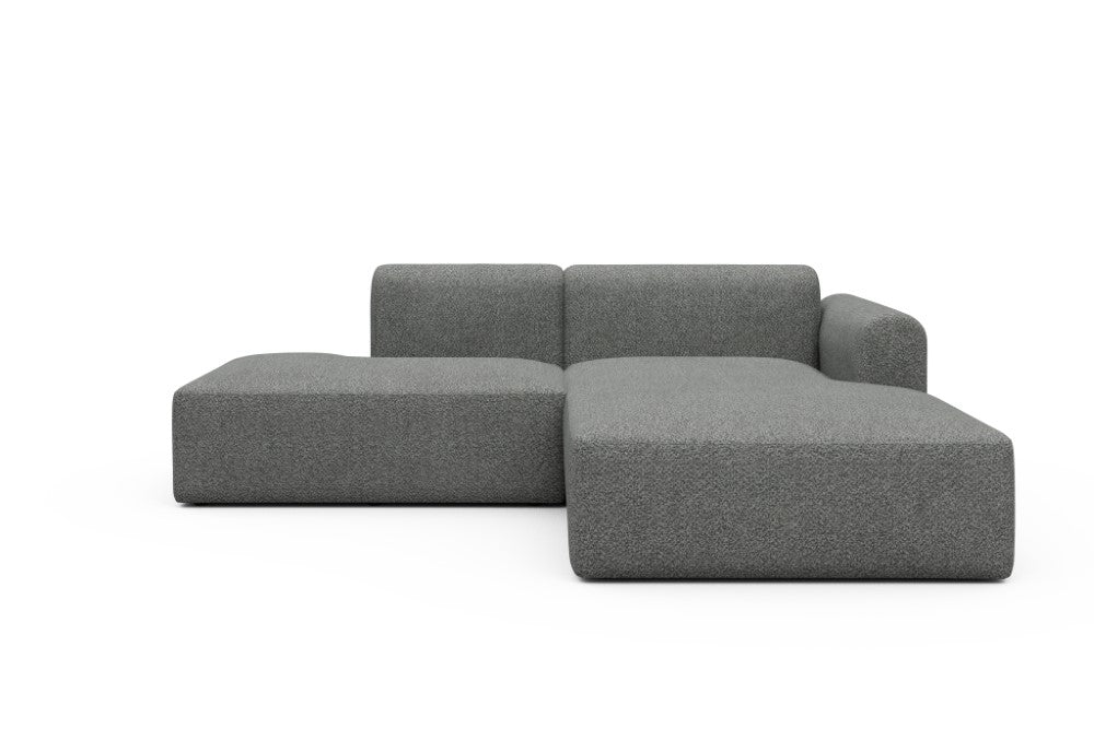 Rund Modular Sofa - Configurations 1 - E4L - 247 x 188 cm - Open-end + Chaise - 868 Vanora Warm Grey