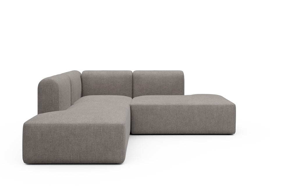 Rund Modular Sofa - Configurations 1 - F1H - 224 x 224 cm - Open-end + 1 Seater + Open-end - 418 Esina Truffle