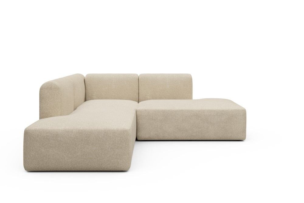 Rund Modular Sofa - Configurations 1 - F1H - 224 x 224 cm - Open-end + 1 Seater + Open-end - 496 Casone Natural Beigie