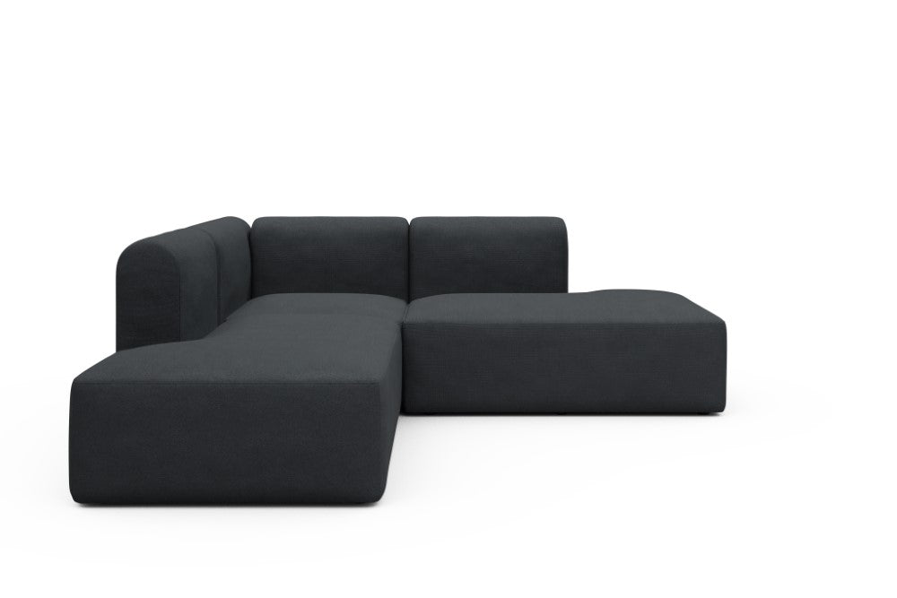 Rund Modular Sofa - Configurations 1 - F1H - 224 x 224 cm - Open-end + 1 Seater + Open-end - 766 Cura Anthracite