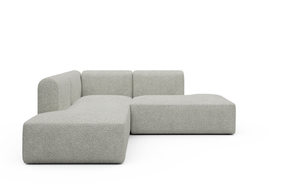 Rund Modular Sofa - Configurations 1 - F1H - 224 x 224 cm - Open-end + 1 Seater + Open-end - 867 Vanora Warm Sand