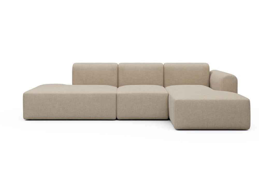Rund Modular Sofa - Configurations 2 - K2L - 296 x 152 cm - Open-end + 1 Seater + Open-end - 410 Esina Almond Beige