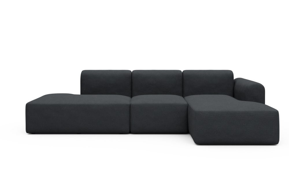 Rund Modular Sofa - Configurations 2 - K2L - 296 x 152 cm - Open-end + 1 Seater + Open-end - 766 Cura Anthracite