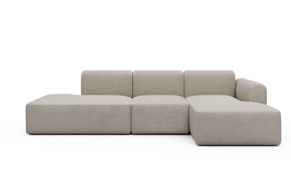 Rund Modular Sofa - Configurations 2 - K2L - 296 x 152 cm - Open-end + 1 Seater + Open-end - 816 Aivi Lace Beige