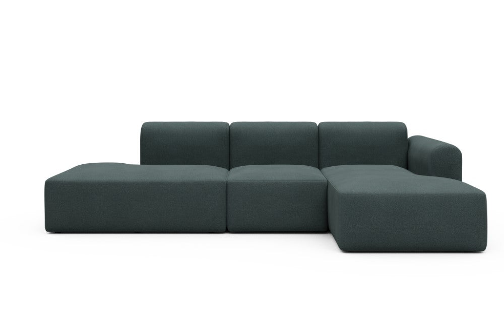 Rund Modular Sofa - Configurations 2 - K2L - 296 x 152 cm - Open-end + 1 Seater + Open-end - 851 Mahoga Dark Blue