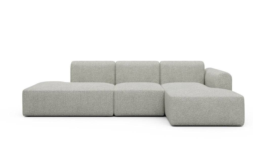 Rund Modular Sofa - Configurations 2 - K2L - 296 x 152 cm - Open-end + 1 Seater + Open-end - 867 Vanora Warm Sand