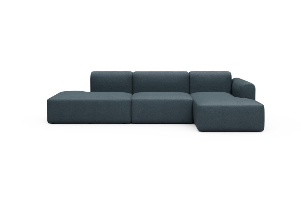 Rund Modular Sofa - Configurations 2 - K4L - 319 x 152 cm - Open-end + 1,5 Seater + Chaise - 489 Denari Royal Blue