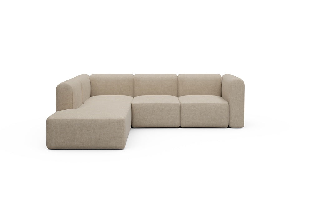 Rund Modular Sofa - Configurations 2 - M1H - 266 x 224 cm - Open-end + 2,5 Seater - 410 Esina Almond Beige