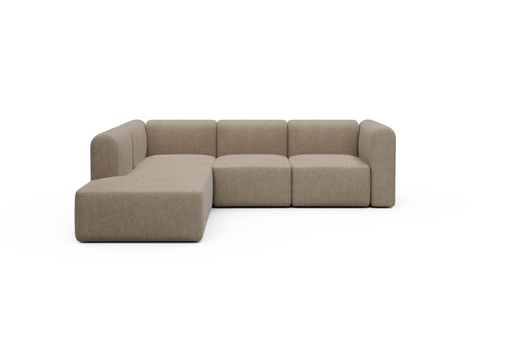 Rund Modular Sofa - Configurations 2 - M1H - 266 x 224 cm - Open-end + 2,5 Seater - 417 Esina Mocha