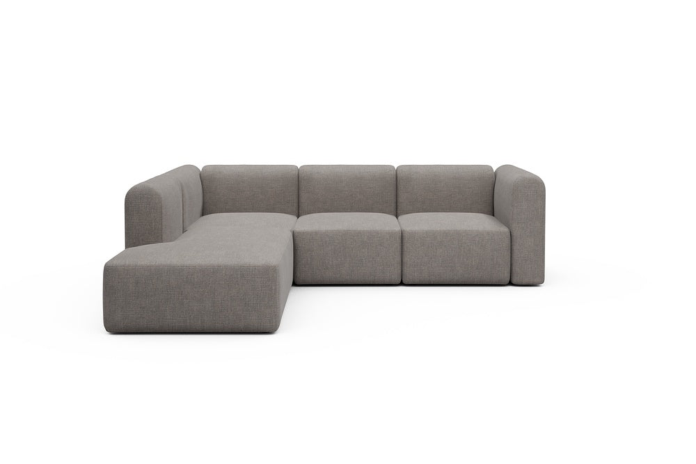 Rund Modular Sofa - Configurations 2 - M1H - 266 x 224 cm - Open-end + 2,5 Seater - 418 Esina Truffle