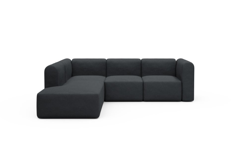 Rund Modular Sofa - Configurations 2 - M1H - 266 x 224 cm - Open-end + 2,5 Seater - 766 Cura Anthracite