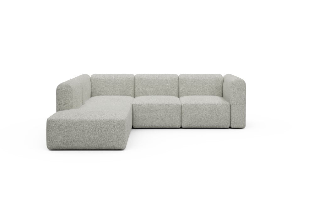Rund Modular Sofa - Configurations 2 - M1H - 266 x 224 cm - Open-end + 2,5 Seater - 867 Vanora Warm Sand
