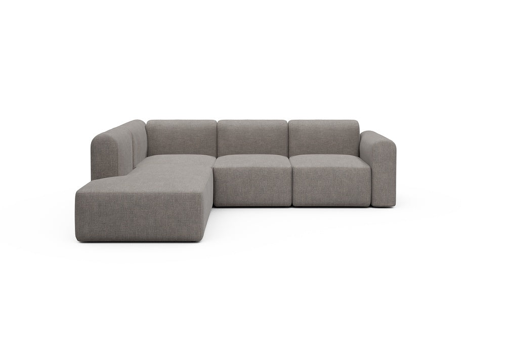 Rund Modular Sofa - Configurations 2 - M1L - 266 x 224 cm - Open-end + 2,5 Seater - 418 Esina Truffle
