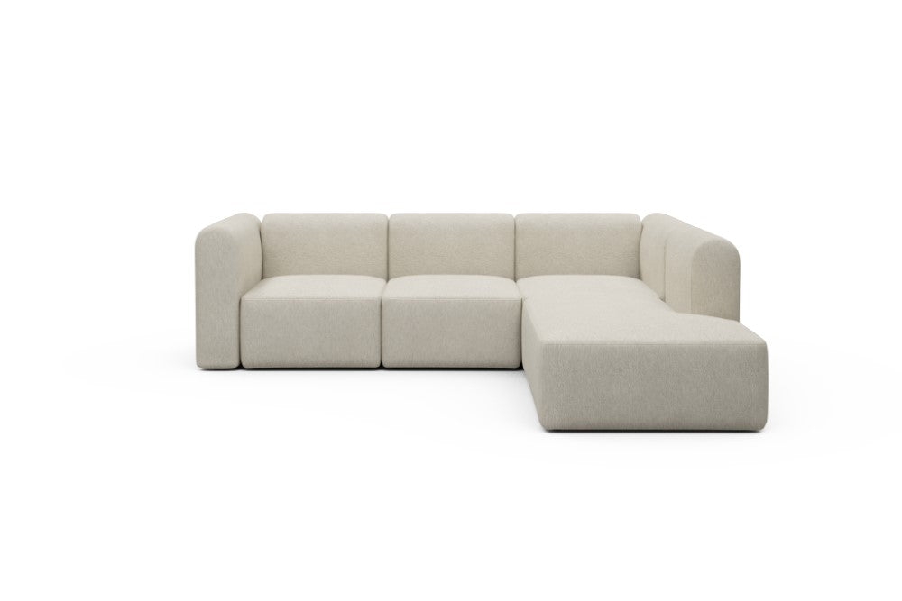 Rund Modular Sofa - Configurations 2 - M2H - 266 x 224 cm - 3 Seater + Open-end - 584 Argus Natural