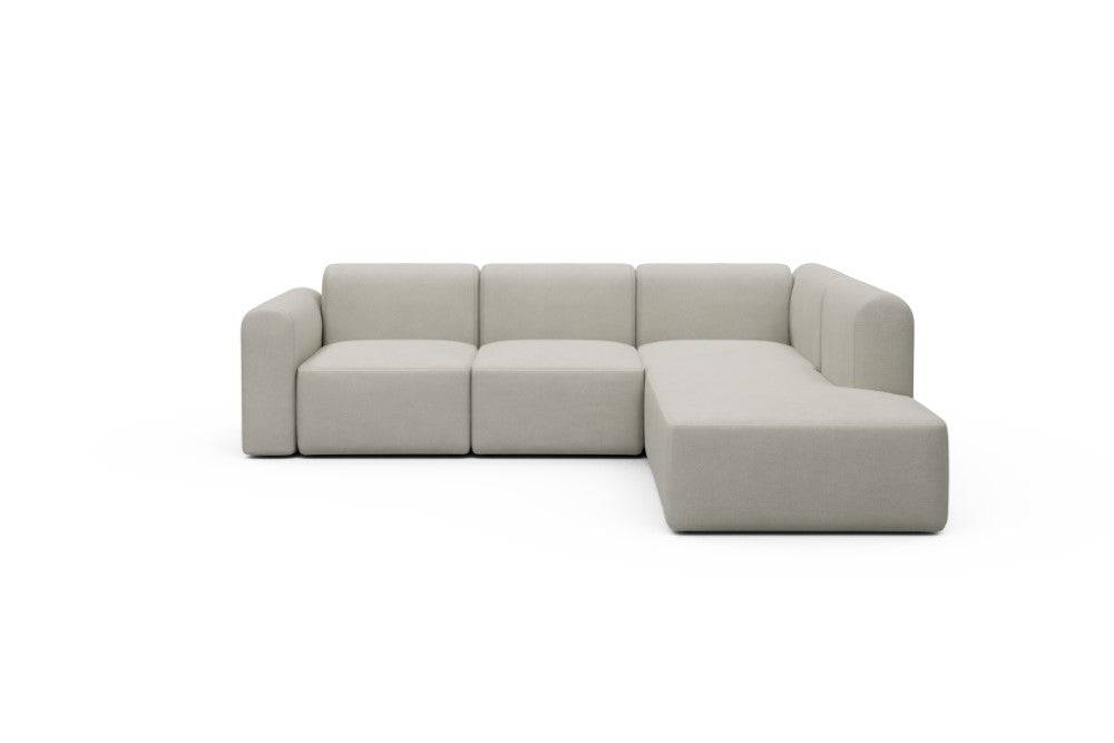 Rund Modular Sofa - Configurations 2 - M2L - 266 x 224 cm - Open-end + 3 Seater - 487 Denari Clean Beige