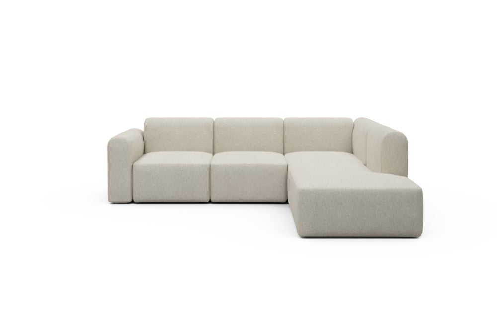 Rund Modular Sofa - Configurations 2 - M2L - 266 x 224 cm - Open-end + 3 Seater - 584 Argus Natural