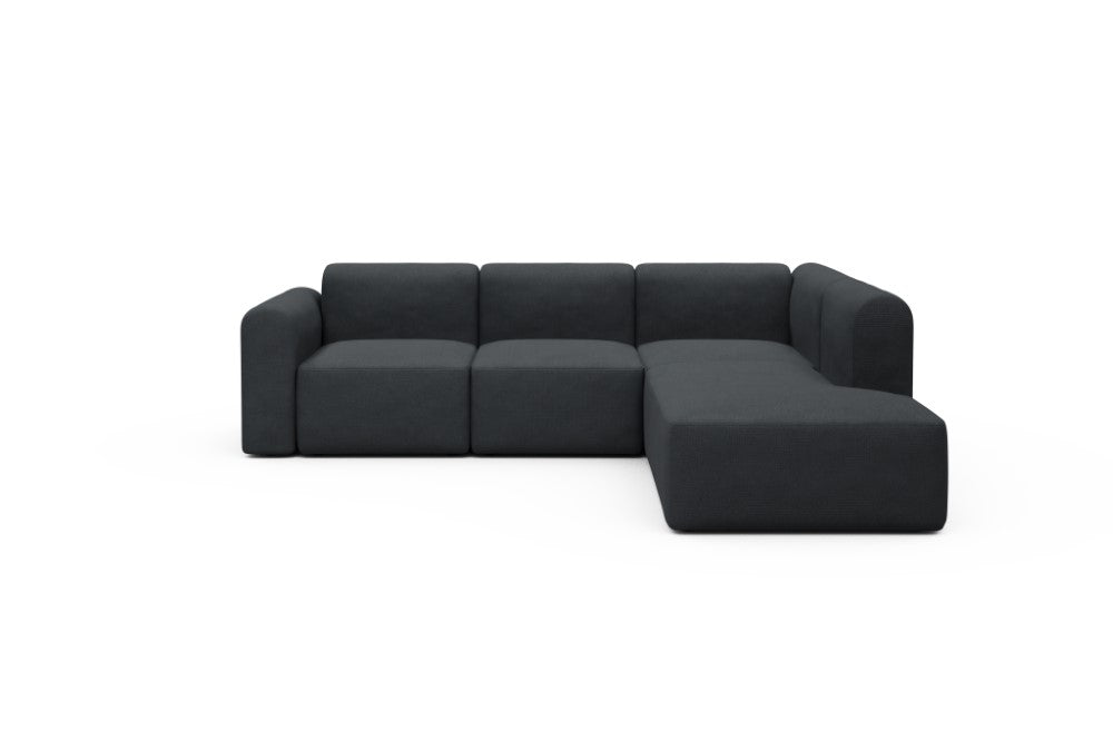 Rund Modular Sofa - Configurations 2 - M2L - 266 x 224 cm - Open-end + 3 Seater - 766 Cura Anthracite