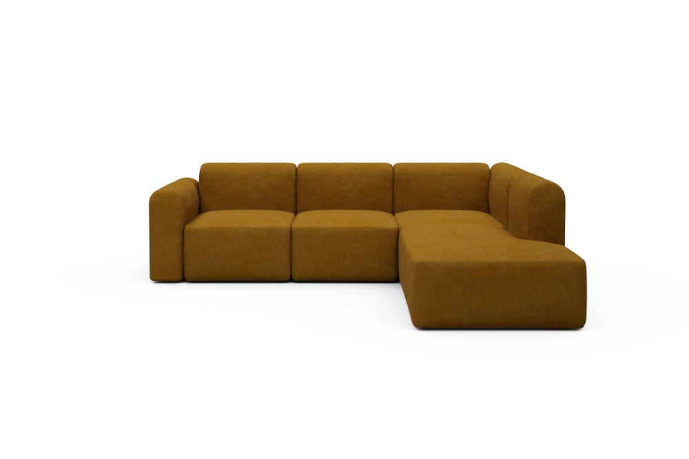 Rund Modular Sofa - Configurations 2 - M2L - 266 x 224 cm - Open-end + 3 Seater - 767 Cura Apricot