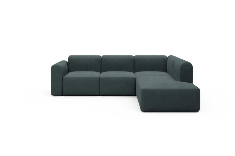 Rund Modular Sofa - Configurations 2 - M2L - 266 x 224 cm - Open-end + 3 Seater - 851 Mahoga Dark Blue