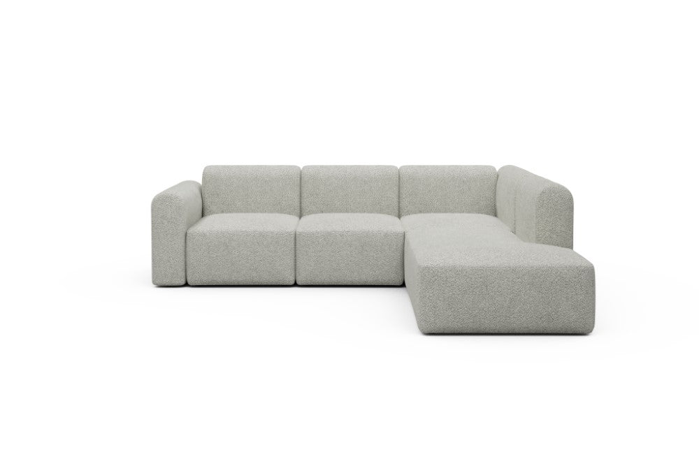Rund Modular Sofa - Configurations 2 - M2L - 266 x 224 cm - Open-end + 3 Seater - 867 Vanora Warm Sand
