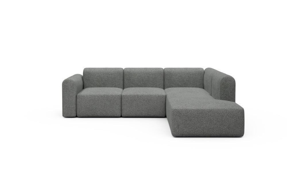 Rund Modular Sofa - Configurations 2 - M2L - 266 x 224 cm - Open-end + 3 Seater - 868 Vanora Warm Grey