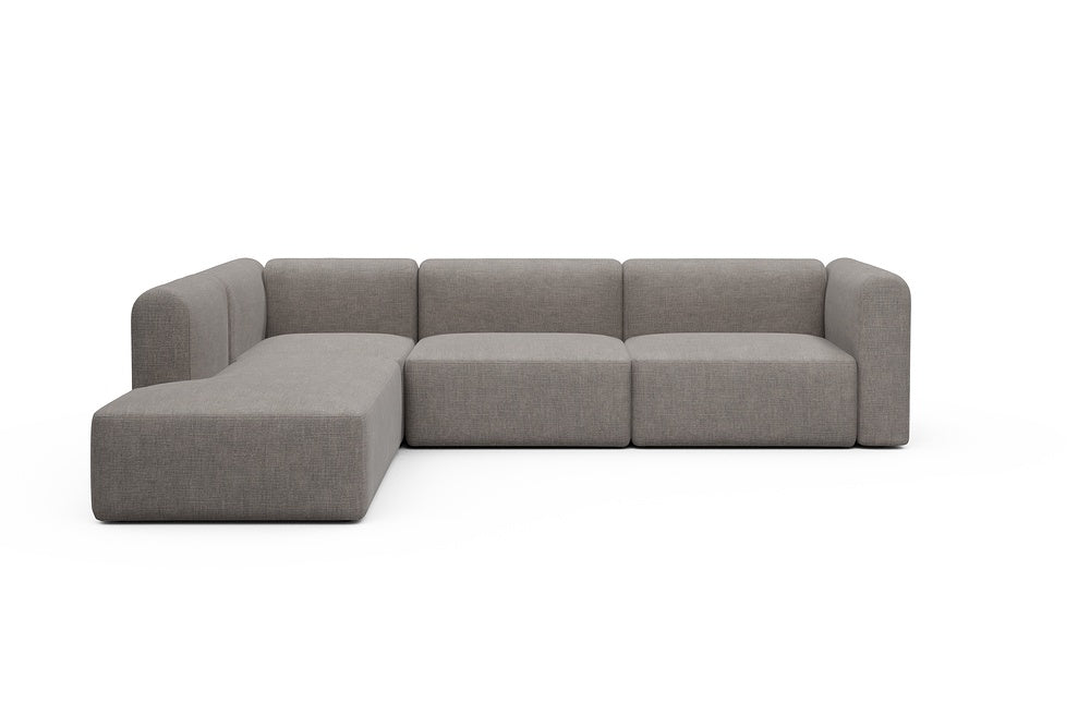 Rund Modular Sofa - Configurations 2 - N1H - 312 x 224 cm - Open-end + 3,5 Seater - 418 Esina Truffle