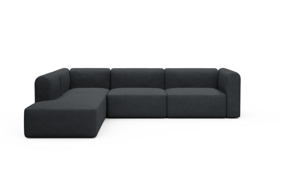 Rund Modular Sofa - Configurations 2 - N1H - 312 x 224 cm - Open-end + 3,5 Seater - 766 Cura Anthracite