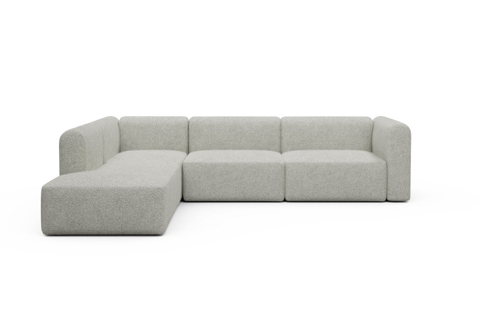 Rund Modular Sofa - Configurations 2 - N1H - 312 x 224 cm - Open-end + 3,5 Seater - 867 Vanora Warm Sand