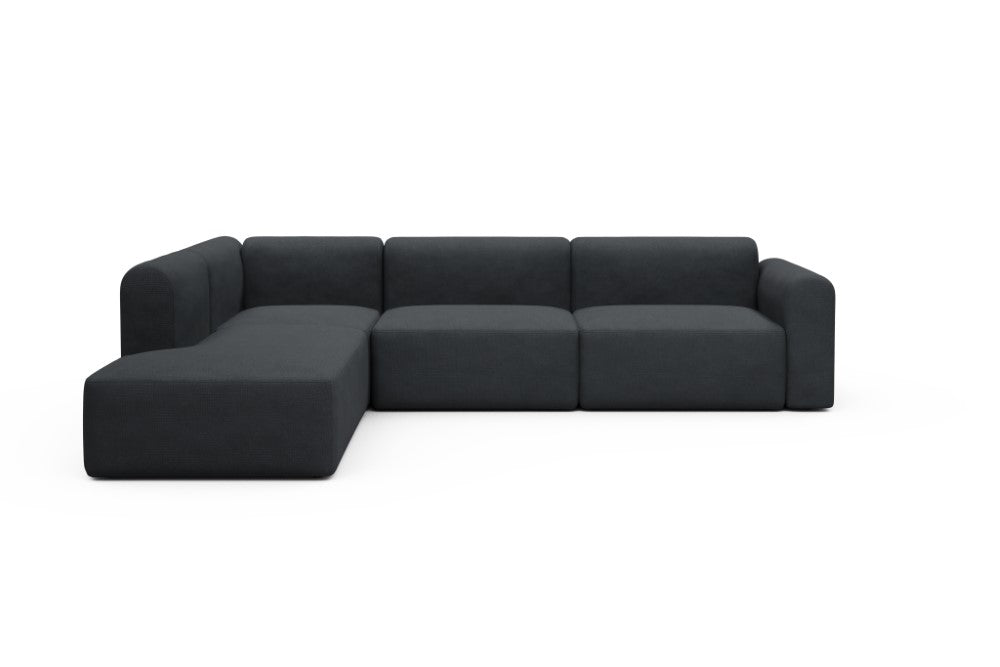 Rund Modular Sofa - Configurations 2 - N1L - 312 x 224 cm - 3,5 Seater + Open-end - 766 Cura Anthracite
