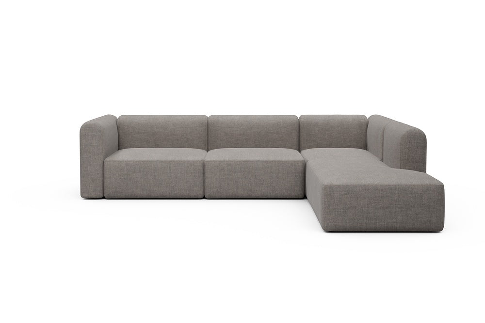 Rund Modular Sofa - Configurations 2 - N2H - 312 x 224 cm - 4 Seater + Open-end - 418 Esina Truffle