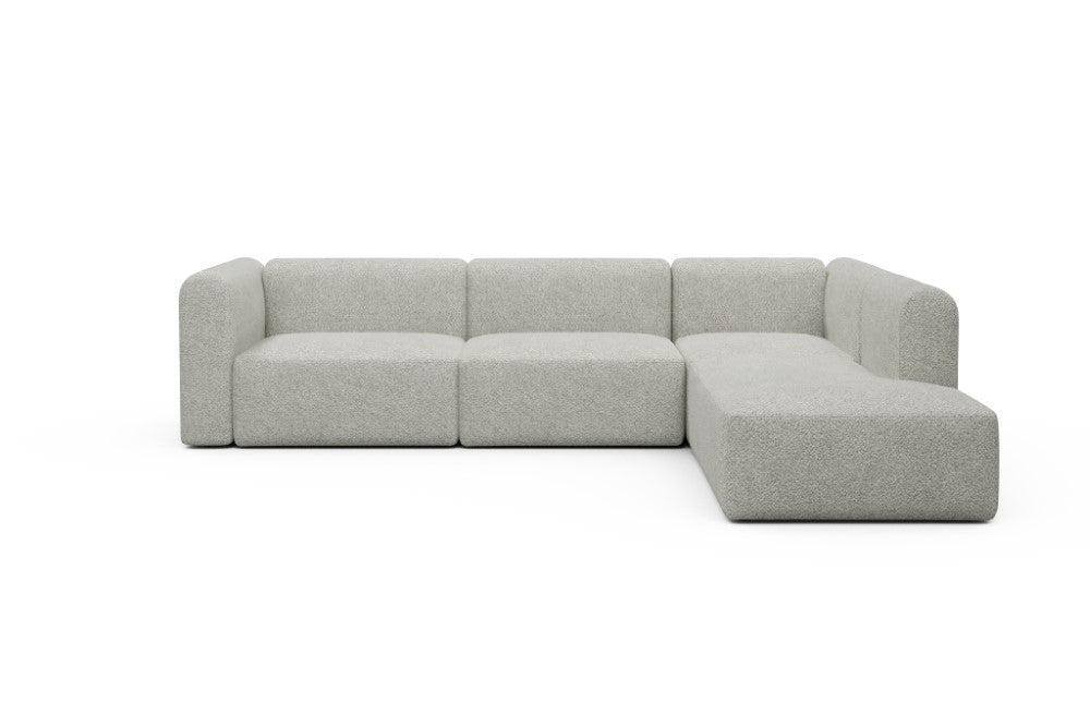 Rund Modular Sofa - Configurations 2 - N2H - 312 x 224 cm - 4 Seater + Open-end - 867 Vanora Warm Sand
