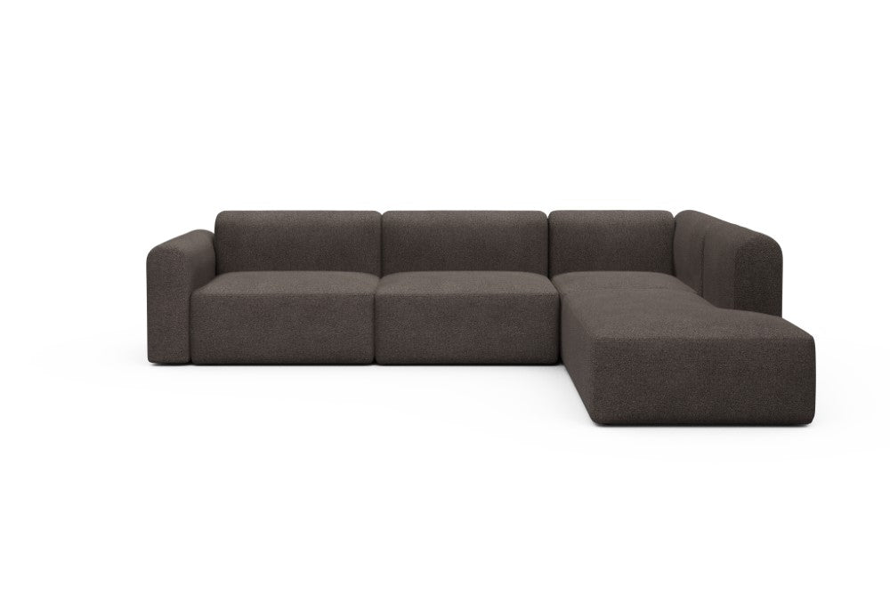 Rund Modular Sofa - Configurations 2 - N2L - 312 x 224 cm - Open-end + 4 Seater - 530 Bouclé Taupe