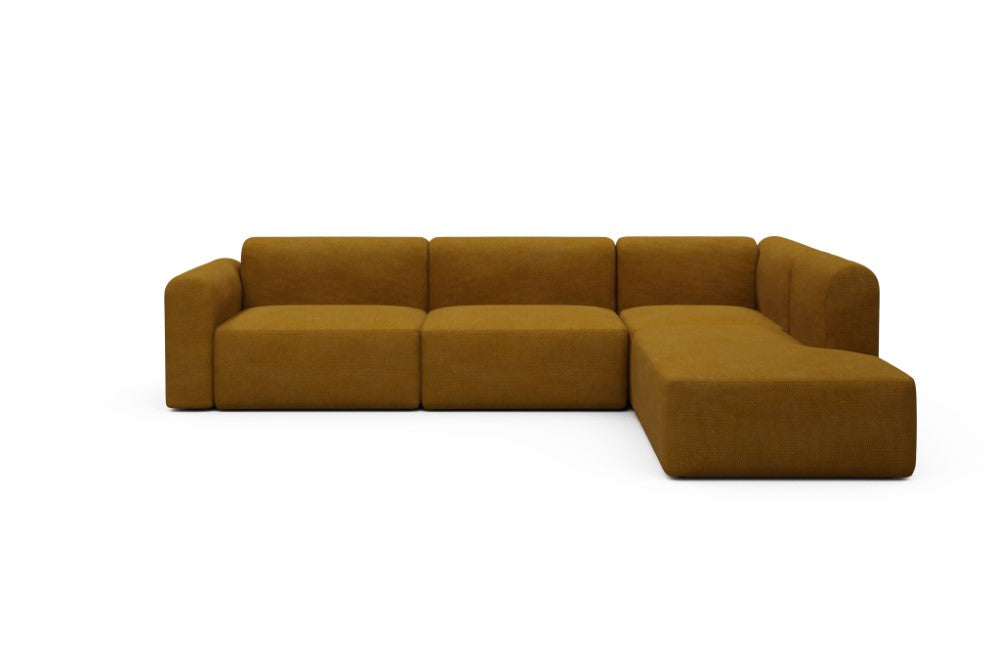 Rund Modular Sofa - Configurations 2 - N2L - 312 x 224 cm - Open-end + 4 Seater - 767 Cura Apricot