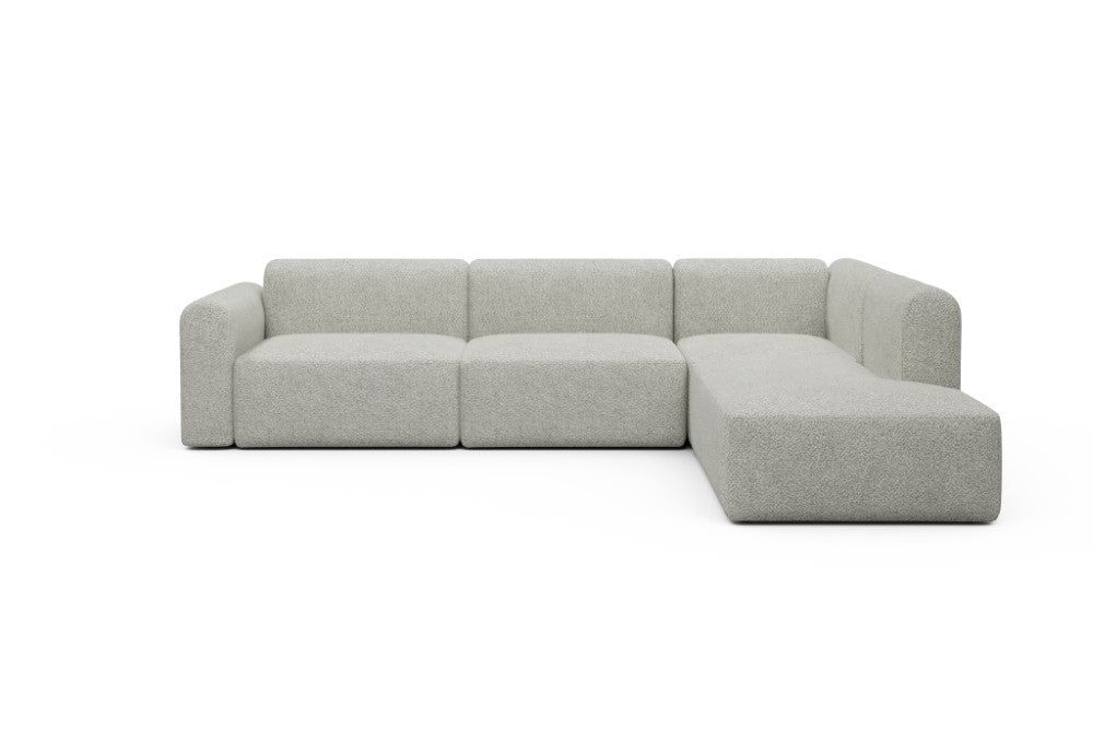 Rund Modular Sofa - Configurations 2 - N2L - 312 x 224 cm - Open-end + 4 Seater - 867 Vanora Warm Sand
